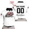 MOTOCROSS  -  LIMITED EDITION  -  TROY LEE DESIGNS  -  WHITE - POLO SHIRT