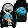 SHUT THE FNCK UP  -  ALPINESTARS  -  SKY BLUE - FLEECE ZIP HOODIE