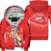 SHUT THE FNCK UP  -  GAS GAS  -  RED - FLEECE ZIP HOODIE