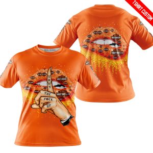 SHUT THE FNCK UP  -  HARLEY-DAVIDSON  -  ORANGE - T-SHIRT