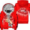 SHUT THE FNCK UP  -  HONDA  -  RED - FLEECE ZIP HOODIE