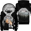 SHUT THE FNCK UP  -  HUSQVARNA  -  WHITE - FLEECE ZIP HOODIE
