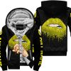 SHUT THE FNCK UP  -  HUSQVARNA  -  YELLOW - FLEECE ZIP HOODIE