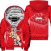 SHUT THE FNCK UP  -  SUZUKI  -  RED - FLEECE ZIP HOODIE