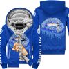 SHUT THE FNCK UP  -  YAMAHA  -  BLUE - FLEECE ZIP HOODIE