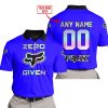 ZERO FOX GIVEN  -  LIMITED EDITION  -  FOX RACING  -  BLUE - POLO SHIRT