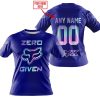 ZERO FOX GIVEN  -  LIMITED EDITION  -  FOX RACING  -  NAVY - T-SHIRT