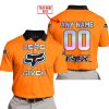 ZERO FOX GIVEN  -  LIMITED EDITION  -  FOX RACING  -  ORANGE - POLO SHIRT