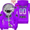 ZERO FOX GIVEN  -  LIMITED EDITION  -  FOX RACING  -  PURPLE - FLEECE ZIP HOODIE