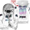 ZERO FOX GIVEN  -  LIMITED EDITION  -  FOX RACING  -  WHITE - FLEECE ZIP HOODIE