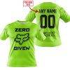 ZERO FOX GIVEN  -  LIMITED EDITION  -  FOX RACING  -  GREEN 1  -T-SHIRT