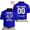 ZERO FOX GIVEN  -  LIMITED EDITION  -  FOX RACING  -  NAVY - POLO SHIRT