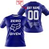 ZERO FOX GIVEN  -  LIMITED EDITION  -  FOX RACING  -  NAVY - T-SHIRT
