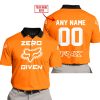 ZERO FOX GIVEN  -  LIMITED EDITION  -  FOX RACING  -  ORANGE - POLO SHIRT