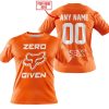 ZERO FOX GIVEN  -  LIMITED EDITION  -  FOX RACING  -  ORANGE - T-SHIRT