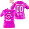 ZERO FOX GIVEN  -  LIMITED EDITION  -  FOX RACING  -  PINK - T-SHIRT