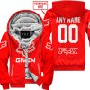 ZERO FOX GIVEN  -  LIMITED EDITION  -  FOX RACING  -  RED - FLEECE ZIP HOODIE