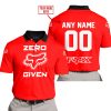 ZERO FOX GIVEN  -  LIMITED EDITION  -  FOX RACING  -  RED - POLO SHIRT