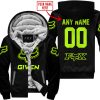 ZERO FOX GIVEN  -  LIMITED EDITION  -  FOX RACING  -  NEON V1 - FLEECE ZIP HOODIE