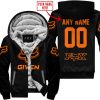 ZERO FOX GIVEN  -  LIMITED EDITION  -  FOX RACING  -  ORANGE V1 - FLEECE ZIP HOODIE