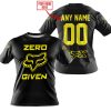 ZERO FOX GIVEN  -  LIMITED EDITION  -  FOX RACING  -  YELLOW V1 - T-SHIRT