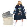 PERSONALIZED JERSEY THOR MOTOCROSS OODIE BLANKET HOODIE SNUGGIE HOODIES FOR ALL FAMILY