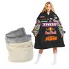 PERSONALIZED JERSEY THOR MOTOCROSS OODIE BLANKET HOODIE SNUGGIE HOODIES FOR ALL FAMILY