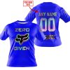 ZERO FOX GIVEN  -  LIMITED EDITION  -  FOX RACING  -  BLUE - T-SHIRT