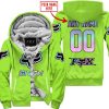 ZERO FOX GIVEN  -  LIMITED EDITION  -  FOX RACING  -  GREEN 1 - FLEECE ZIP HOODIE