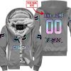 ZERO FOX GIVEN  -  LIMITED EDITION  -  FOX RACING  -  GREY - FLEECE ZIP HOODIE