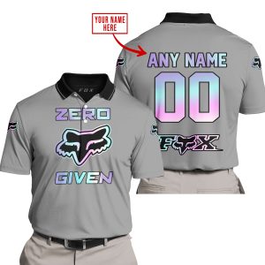 ZERO FOX GIVEN  -  LIMITED EDITION  -  FOX RACING  -  GREY - POLO SHIRT