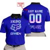 ZERO FOX GIVEN  -  LIMITED EDITION  -  FOX RACING  -  NAVY - POLO SHIRT