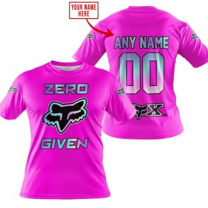ZERO FOX GIVEN  -  LIMITED EDITION  -  FOX RACING  -  PINK - T-SHIRT
