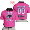ZERO FOX GIVEN  -  LIMITED EDITION  -  FOX RACING  -  PINK 1 - POLO SHIRT