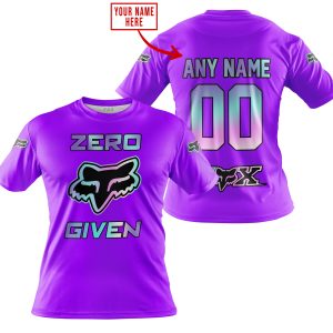 ZERO FOX GIVEN - LIMITED EDITION - FOX RACING - PURPLE - T-SHIRT