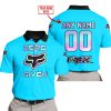 ZERO FOX GIVEN  -  LIMITED EDITION  -  FOX RACING  -  SKY BLUE - POLO SHIRT