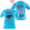 ZERO FOX GIVEN  -  LIMITED EDITION  -  FOX RACING  -  SKY BLUE - T-SHIRT