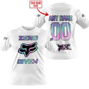 ZERO FOX GIVEN  -  LIMITED EDITION  -  FOX RACING  -  WHITE - T-SHIRT