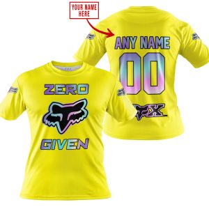 ZERO FOX GIVEN  -  LIMITED EDITION  -  FOX RACING  -  YELLOW - T-SHIRT