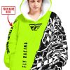 CUSTOM NAME RACING  -  FLY RACING NEON - OODIE BLANKET HOODIE