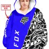 CUSTOM NAME RACING  -  FOX MONSTER RACING BLUE - OODIE BLANKET HOODIE
