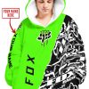 CUSTOM NAME RACING  -  FOX MONSTER RACING GREEN - OODIE BLANKET HOODIE