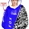 CUSTOM NAME RACING  -  FOX RACING BLUE - OODIE BLANKET HOODIE