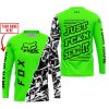 CUSTOM NAME RACING  -  FOX RACING GREEN - JERSEY