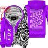 CUSTOM NAME RACING  -  FOX RACING PURPLE - FLEECE ZIP HOODIE