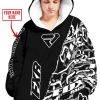 CUSTOM NAME RACING  -  FXR RACING BLACK - OODIE BLANKET HOODIE