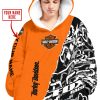 CUSTOM NAME RACING  -  HARLEY DAVIDSON - OODIE BLANKET HOODIE