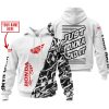 CUSTOM NAME RACING  -  HONDA RACING WHITE