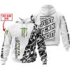 CUSTOM NAME RACING  -  MONSTER RACING WHITE