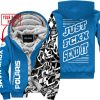 CUSTOM NAME RACING  -  POLARIS RACING BLUE V1 - FLEECE ZIP HOODIE